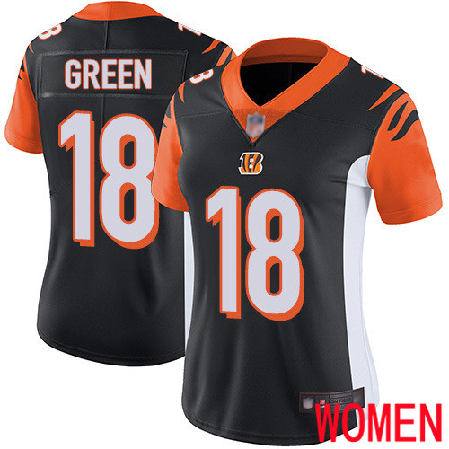 Cincinnati Bengals Limited Black Women A J Green Home Jersey NFL Footballl 18 Vapor Untouchable